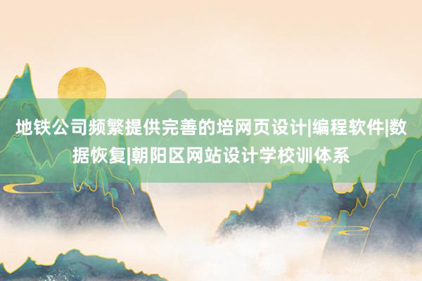 地铁公司频繁提供完善的培网页设计|编程软件|数据恢复|朝阳区网站设计学校训体系